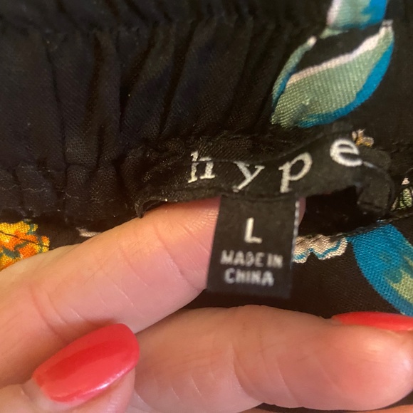 Hype Wide Leg Floral Pants - Picture 5 of 6